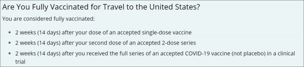 Boston Travel Restrictions: Full Vaccination