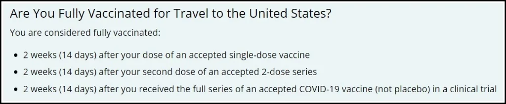 Connecticut Travel Restrictions: Vaccination